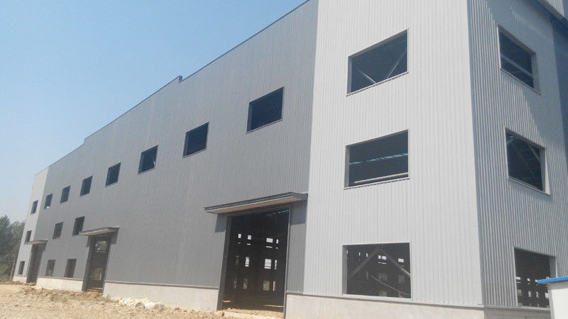 Προκατασκευασμένα κτήρια εργαστηρίων πλαισίων Q235 οικοδόμησης χάλυβα των BS Q345